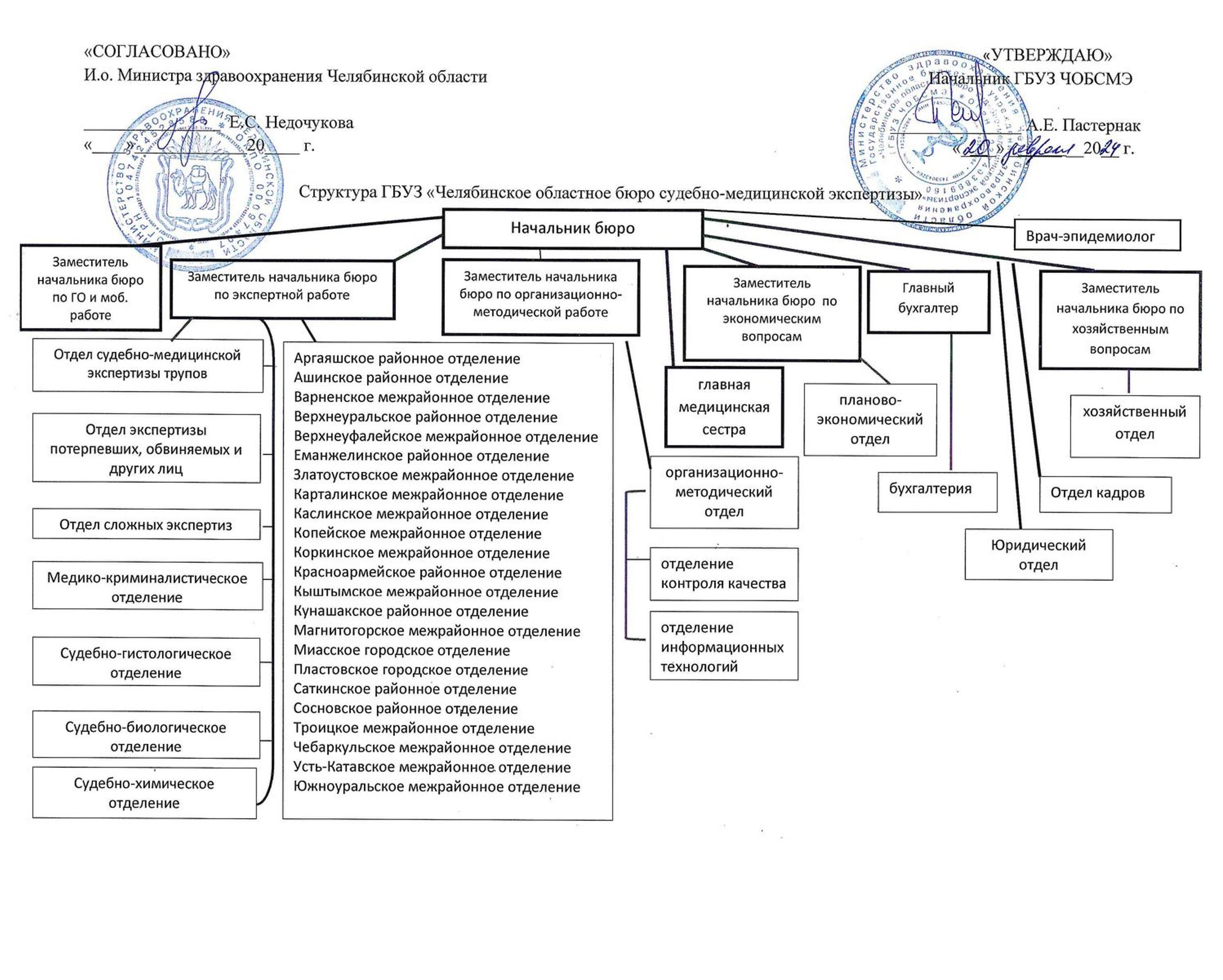 Структура ГБУЗ ЧОБСМЭ